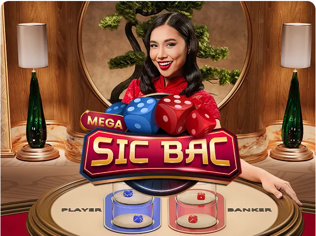 Mega Sic Bac — стол live-казино Pragmatic Play с дилером