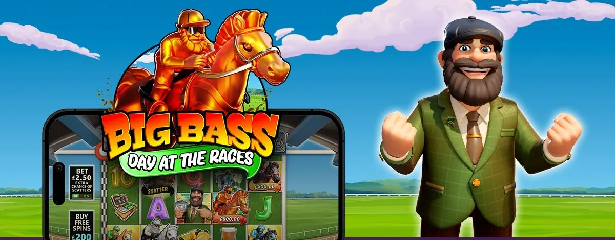 Big Bass Day at the Races — ключевой арт, Pragmatic Play
