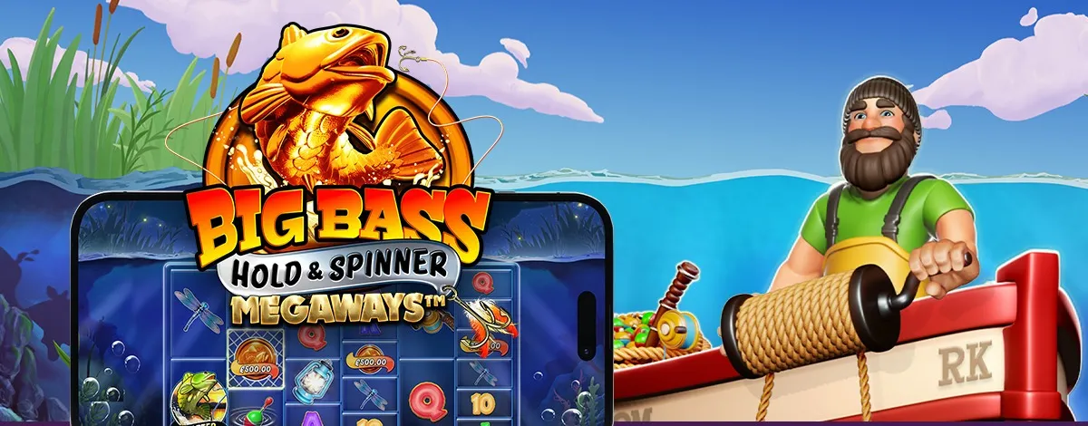 Big Bass Hold & Spinner Megaways — ключевой арт, Pragmatic Play