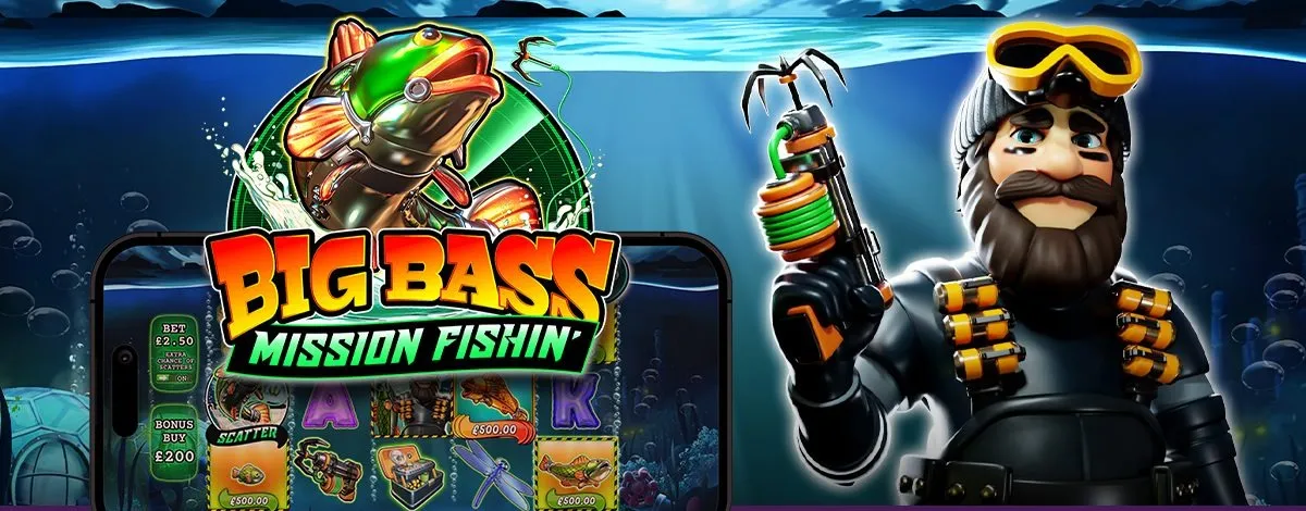 Big Bass Mission Fishin' — ключевой арт, Pragmatic Play