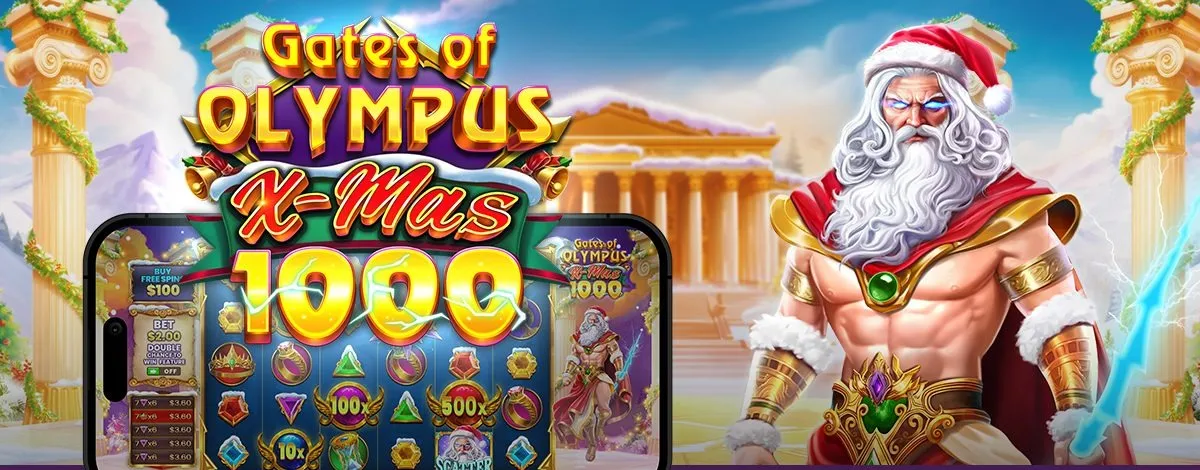 Gates of Olympus Xmas 1000 — ключевой арт, Pragmatic Play